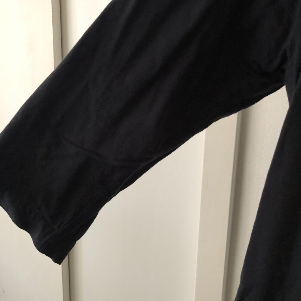 UNDER THE SUN 100% COTTON NAVY BLUE LAGENLOOK ASYMMETRICAL BUTTONS-UP 3X NWOT - Picture 3 of 7
